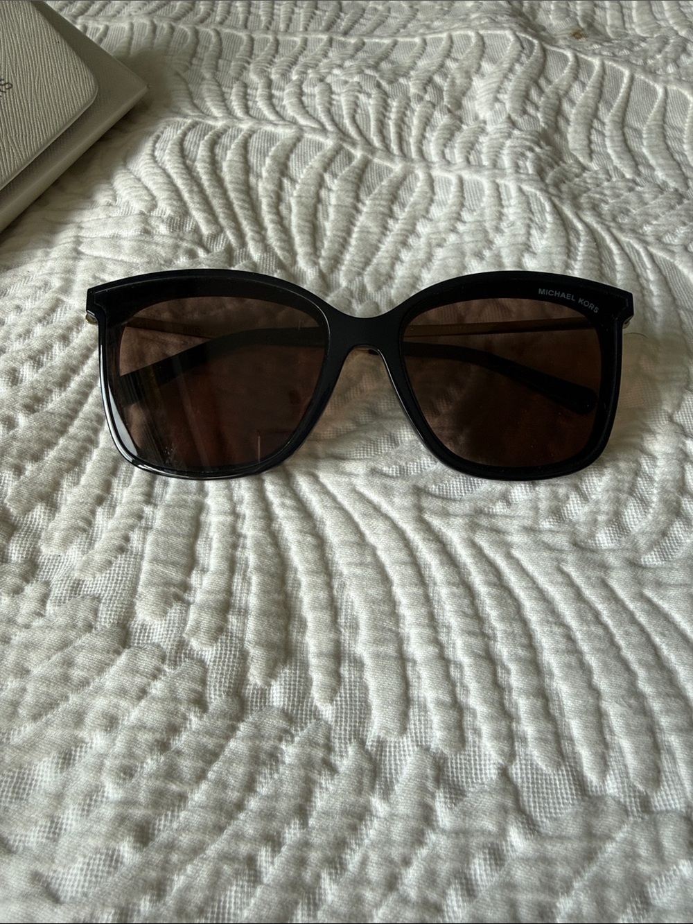 Michael Kors Women's Black Frame Sunglasses with Brown Lenses